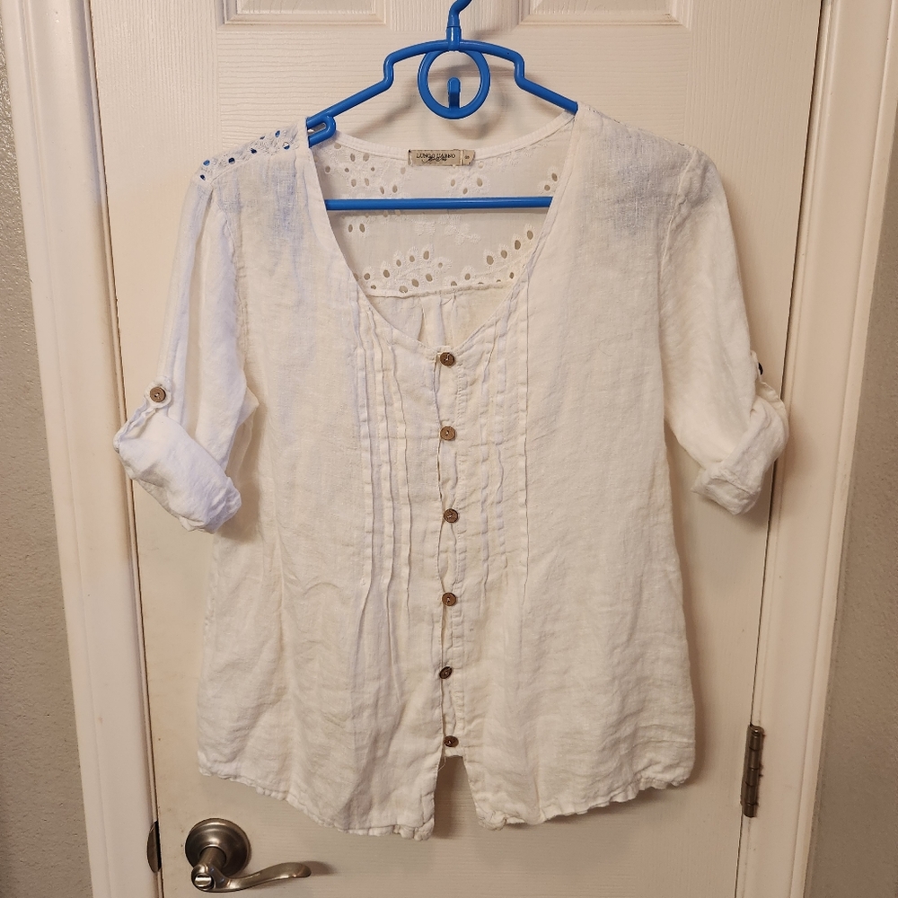 Lungo l'arno linen top size s